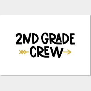 2nd Grade Crew Funny Kids Back to School Posters and Art